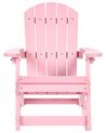 Fotel bujany ogrodowy dla dzieci różowy ADIRONDACK_918328