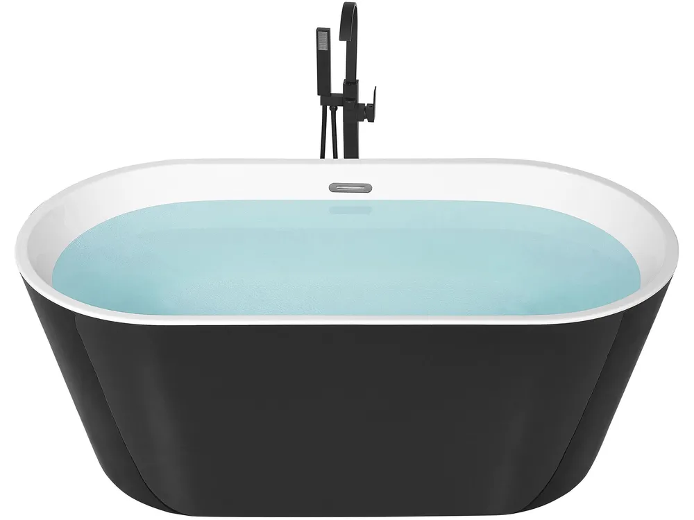Freestanding Bathtub HAVANA 1700 x 730 mm Black/ White