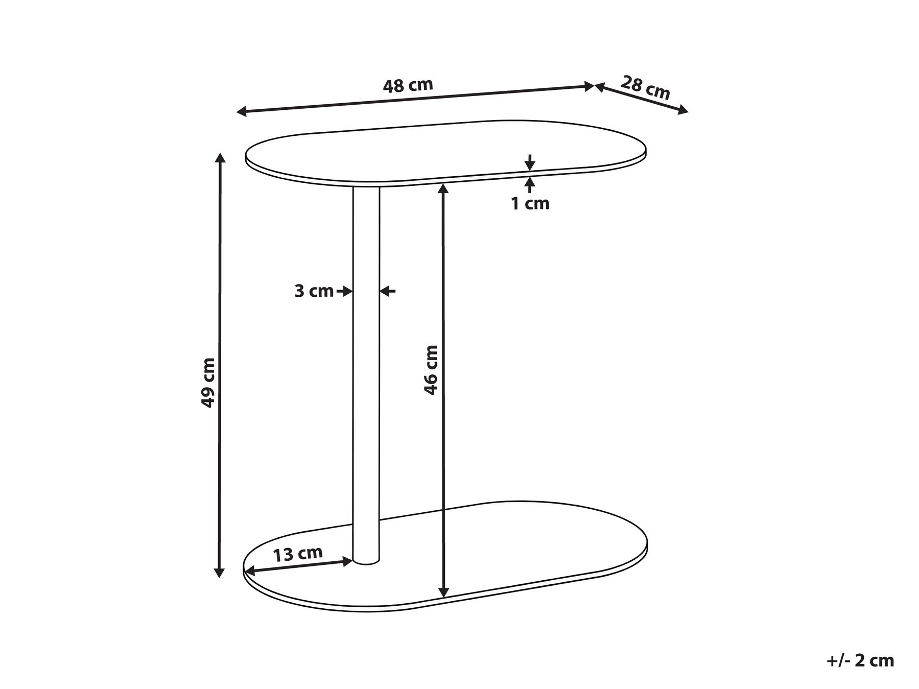 Side Table MILLE Metal Off-White_1131699