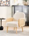 Fauteuil en tissu bois clair DVENBERG_927172