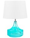 Tafellamp glas blauw ERZEN_726690