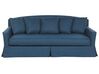Sofföverdrag för 3-sits soffa marinblå GILJA_792539