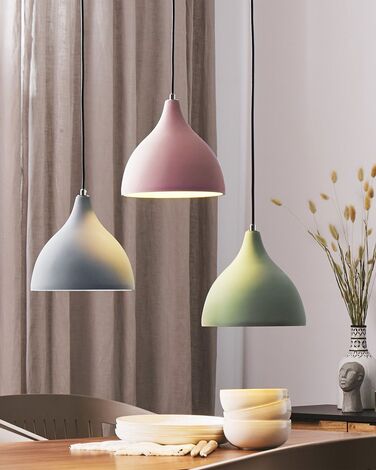 Concrete Pendant Lamp Grey LAMBRO