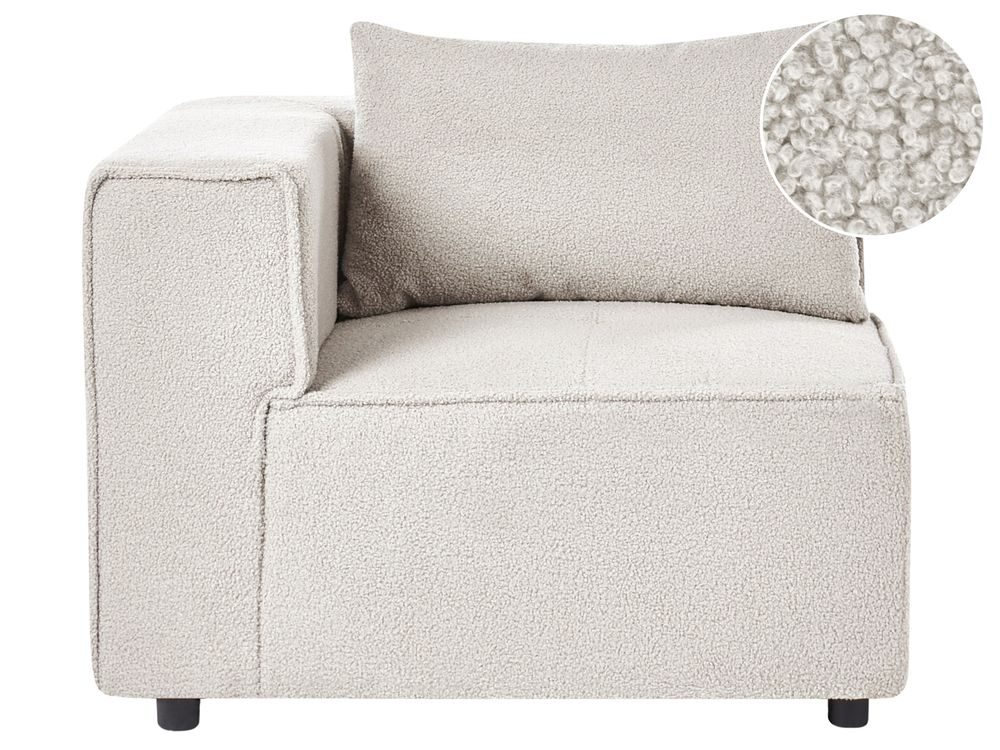 Hjørnemodul AXEBO Boucle Cremehvid