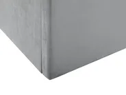 Ottoman Bed LORIENT Velvet Light Grey 140 x 200 cm (EU Double)_827094