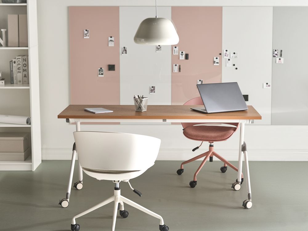 Zusammenklappbarer Schreibtisch BENDI 160 cm 60 cm Braun