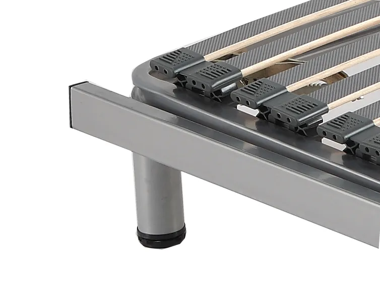 Manually Adjustable Bed Frame RESPITE 90 x 200 cm (EU Single) Silver_258320