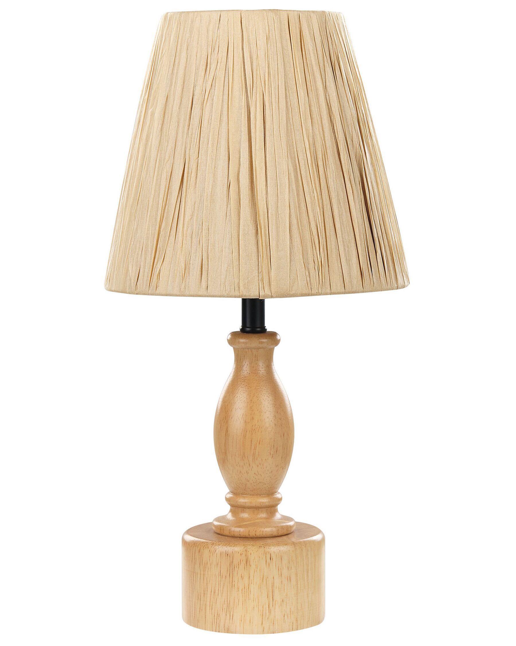 Lampa stołowa jasne drewno MORONA_871543