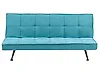Sofa Bed 2 Seater HASLE Fabric Turquoise