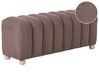 Banc rembourré IDYLLWILD Bouclé Marron