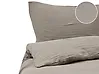 Duvet Cover Set SUMNER 150 x 200 cm Cotton Muslin Taupe
