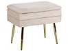 Upholstered Storage Bench ODESSA Velvet Beige