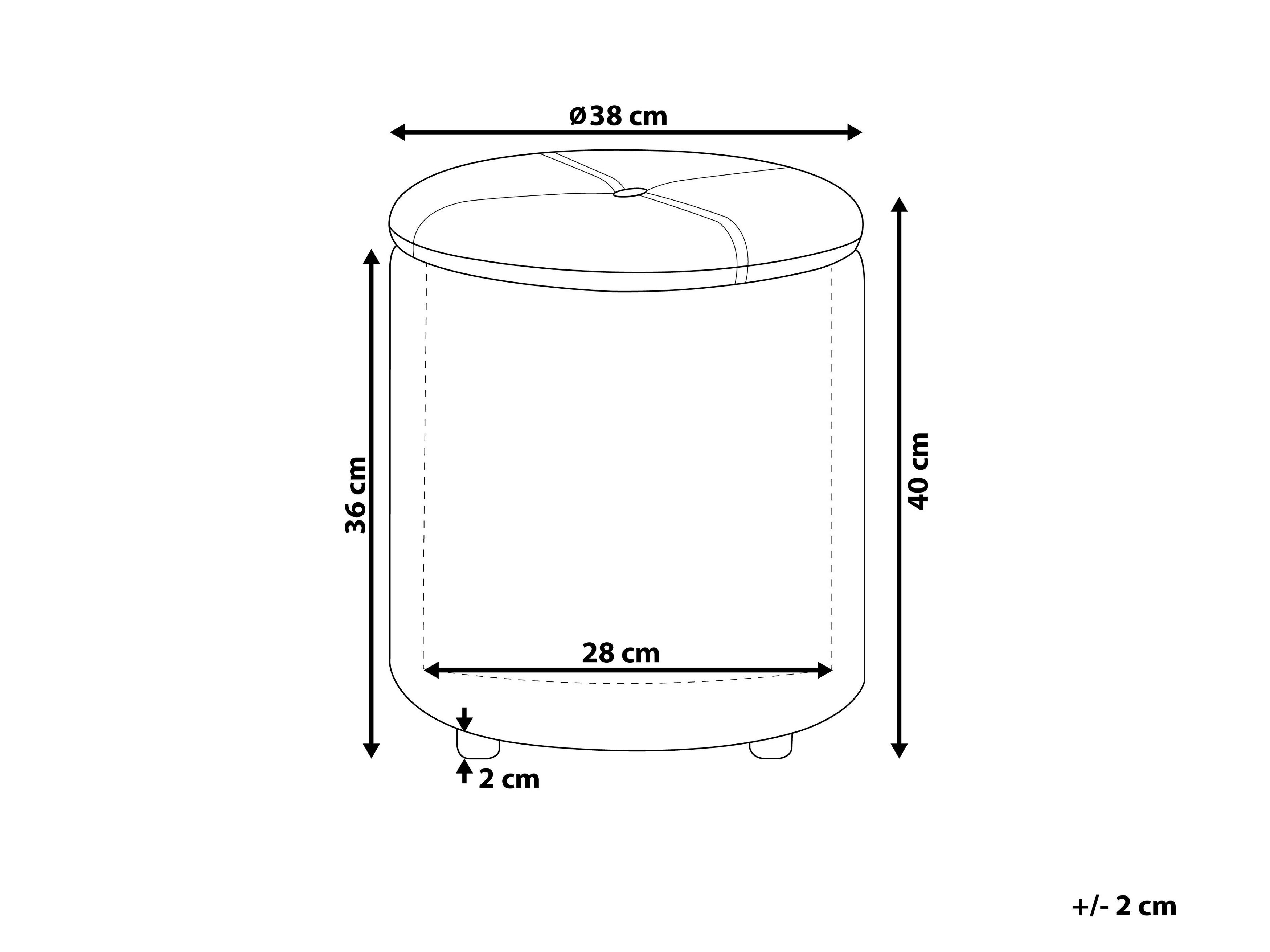 Pouf Contenitore DRW In Ecopelle Argento - Dimensioni 38x38x38 Cm, Comodo E Pratico Per Sedia E Riporo