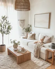 Sofa 3 Seater ALLA Boucle Off-White_923043