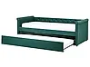 Trundle Bed Fabric LIBOURNE 90 x 200 cm (EU Single) Dark Green