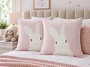 Set di 2 cuscini IBERIS 45 x 45 cm Velluto Rosa_1178802