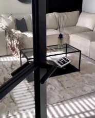 Coffee Table MEDORA Glass Black_951150