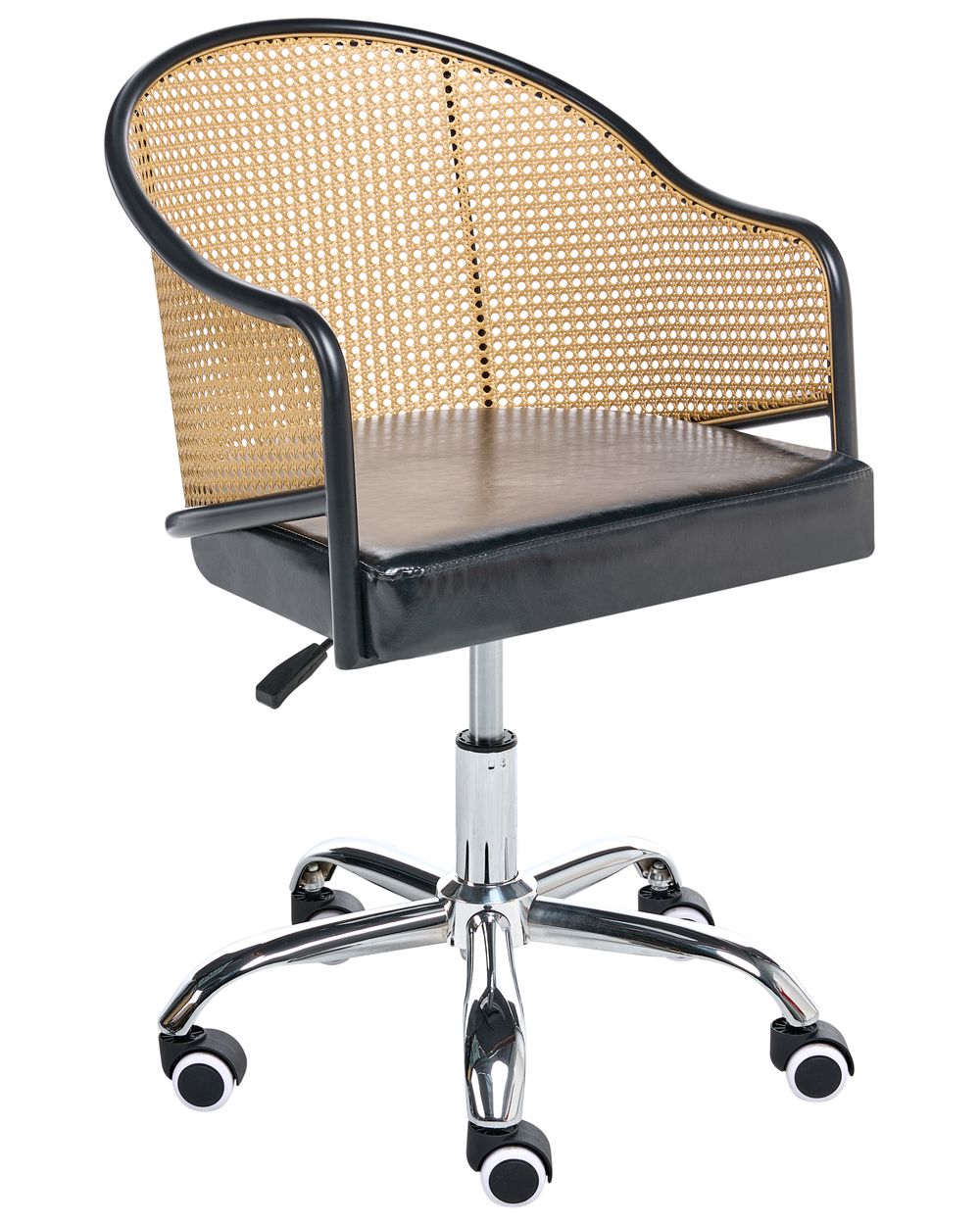 Desk Chair REDDING Faux Leather Black