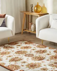 Rug EZINE Beige 200 x 200 cm Wool_830922