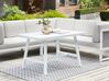 Set da giardino 6 posti alluminio bianco crema CASTELLA/FRATTE_932048