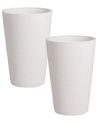 Lot de 2 pots de fleurs MEUM 35 cm Blanc