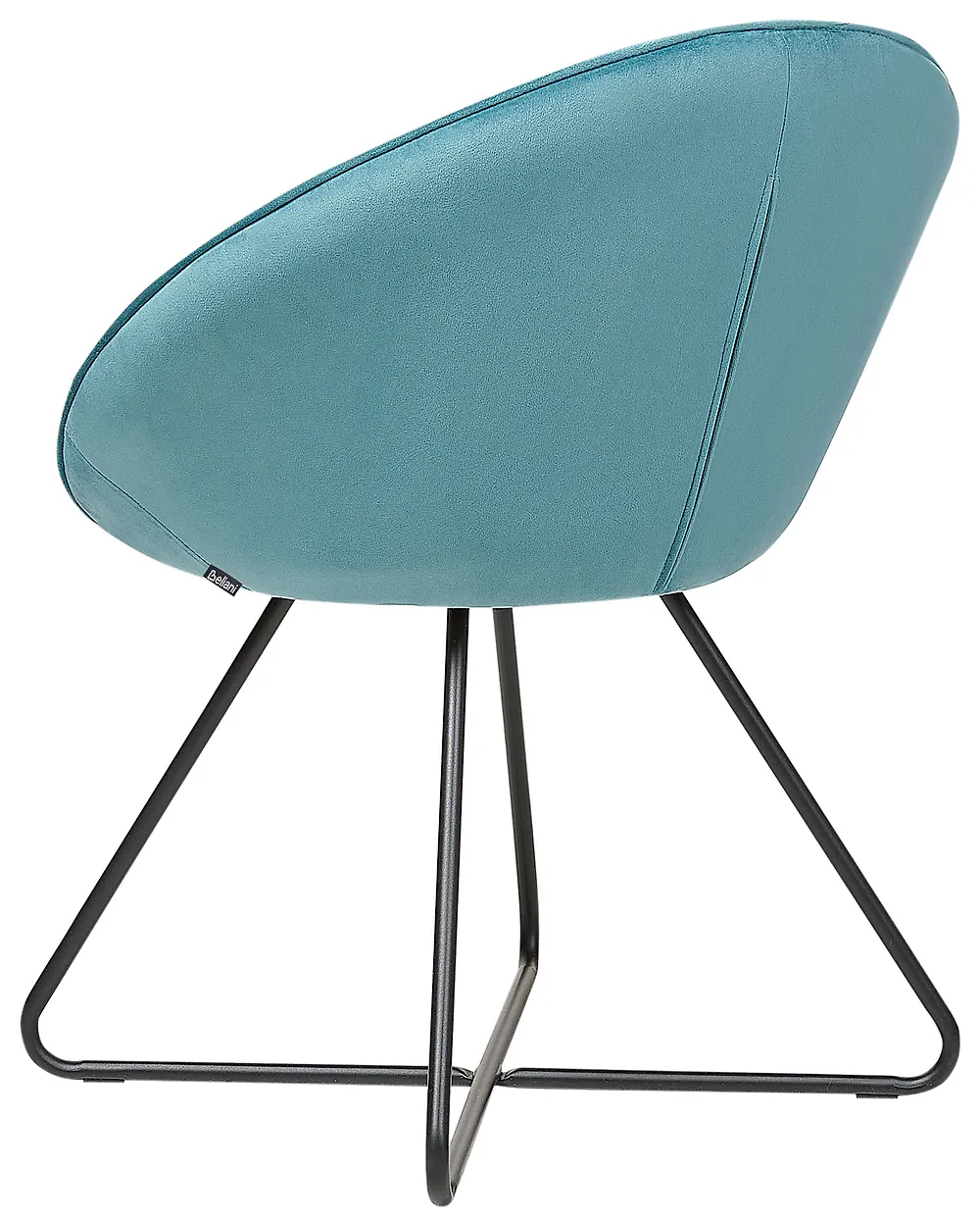 Chaise de salle à manger FLOBY II Velours Bleu clair_1168255