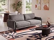Sofa 3-Sitzer SKARO Chenillegewebe Taupe_1156587