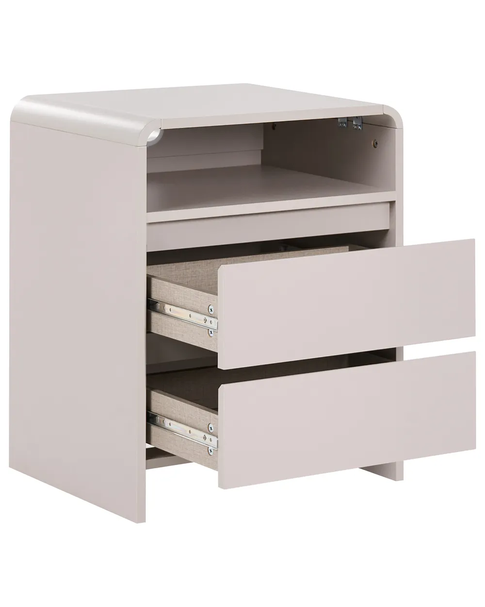 2 Drawer Bedside Table DORRIGO Light Beige_1135010