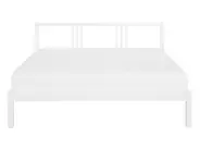 Bett mit Lattenrost Kiefernholz VANNES 140 x 200 cm Weiß_752627