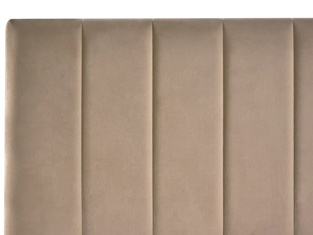 Bed with Storage Drawers LONZAC Velvet Taupe 180 x 200 cm (EU Super King)_1014861