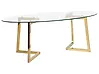 Coffee Table FRESNO Glass Gold