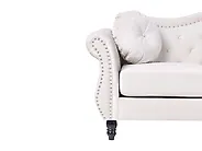 Sofa dla 2 osób SKIEN Welur_1170628