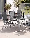 Set of 6 Garden Chairs CATANIA Metal Black