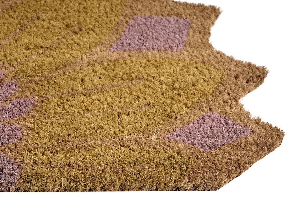 Doormat AROLIK Yellow 45 x 75 cm Flower Coir_1051045