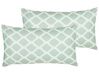 Lot de 2 coussins de jardin vert menthe 40 x 70 cm KALAMOS_827342