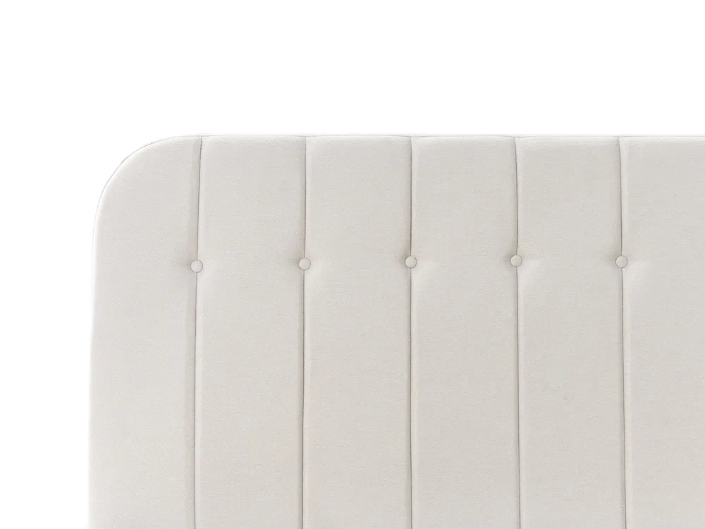 Ottoman Bed CHALLANS Fabric Off-White 140 x 200 cm (EU Double)_1019666