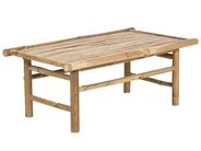 Garden Lounge Set with Table 2 Seater TODI Bamboo Off-White_872757