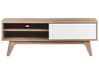 TV stolek světlé dřevo/bílá BUFFALO_824126