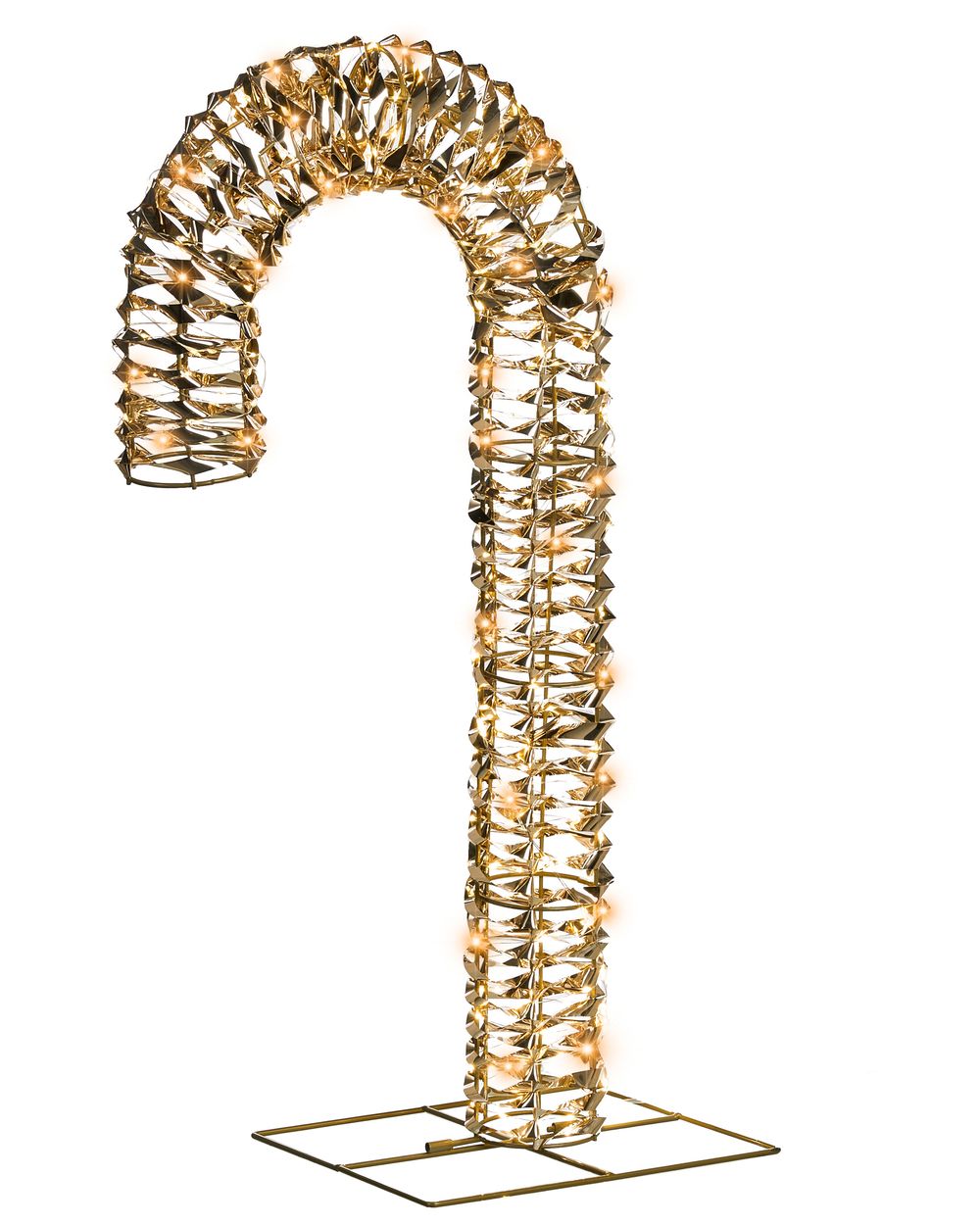 Decorazione per esterni LED NORRESO 74 cm Bastoncino di zucchero Oro