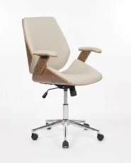 Bürostuhl BENDRA Kunstleder Taupe_1168226