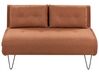 Sofa Set orange / schwarz 3-Sitzer VESTFOLD_930306