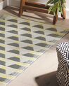 Outdoor Area Rug 60 x 105 cm Grey and Yellow HISAR_766653