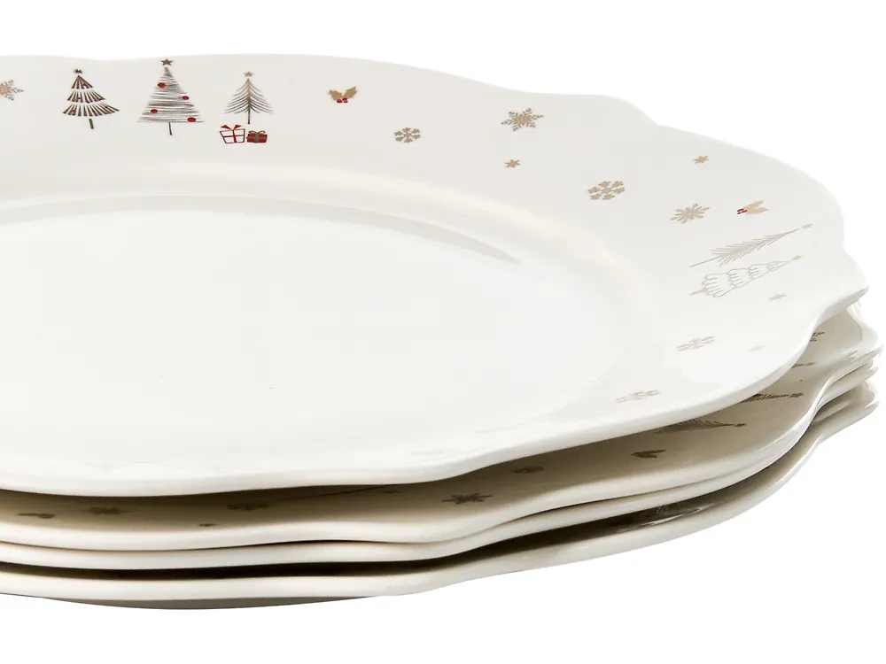 Zastawa stołowa 20-częściowa PERILLA Porcelana Biały_1192012