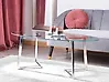 Coffee Table FRESNO Glass Silver