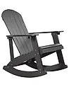 Garden Rocking Chair ADIRONDACK Dark Grey