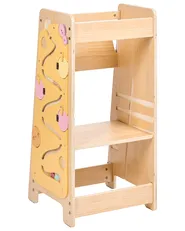 Kitchen Helper KLORI Pine Wood Light Brown_1083480