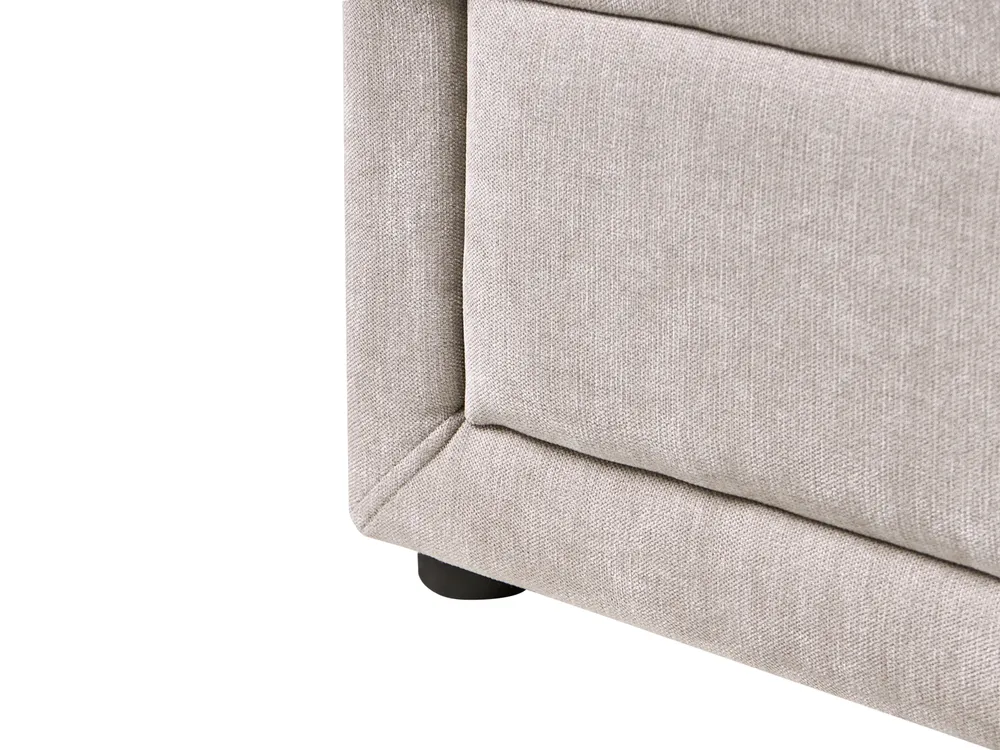Ottoman Bed QUIBERON Chenille Taupe 180 x 200 cm (EU Super King)_1023266