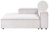 Chaiselongue ARDAL Cord Cremeweiß rechtsseitig