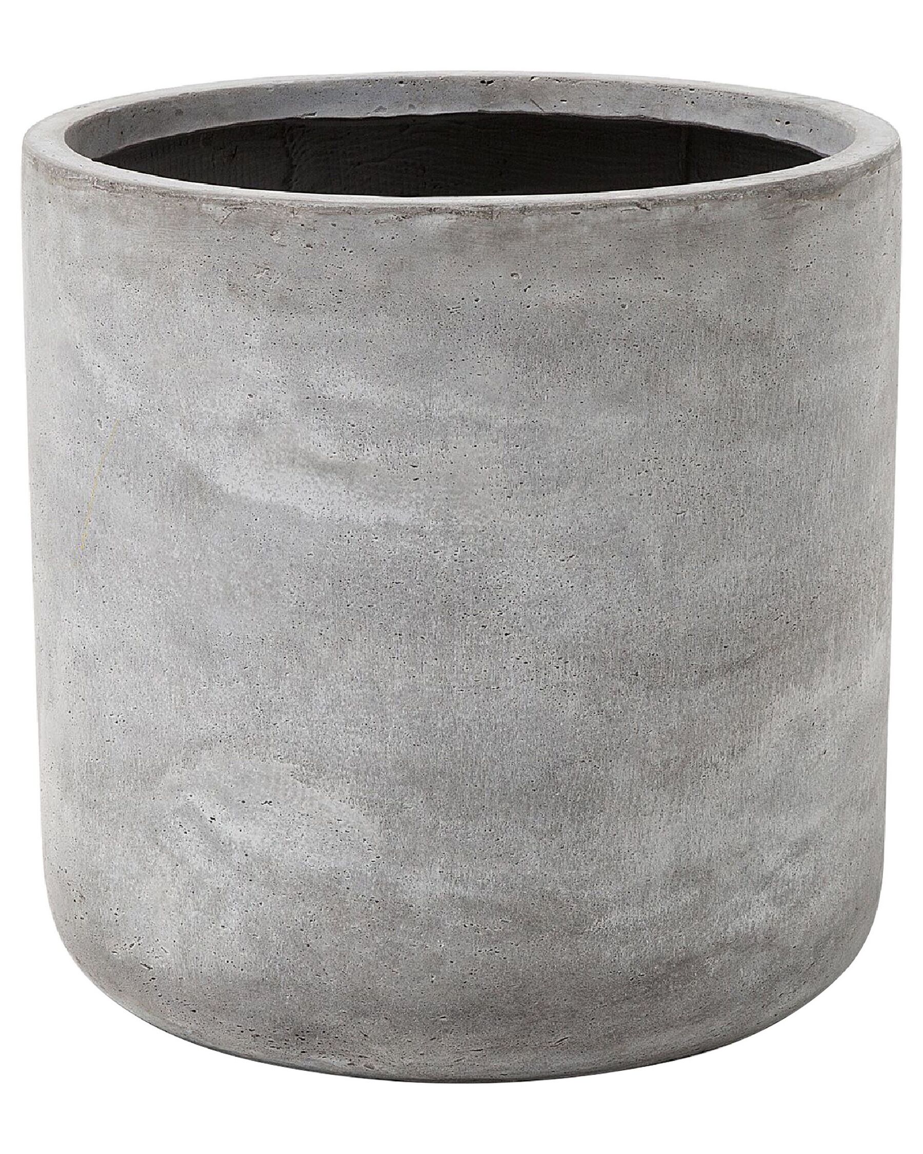 Vaso per piante grigio 51 x 51 x 50 cm MESSENE_853288