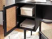 Home Office Desk RATANA 130 cm x 50 cm Black_1191763